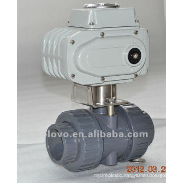 Plastic pvc ball valve motor operated valve